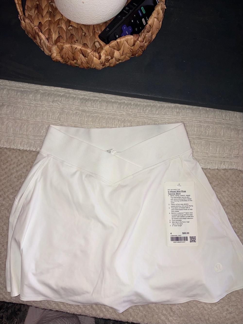 lululemon athletica White Athletic Skirt